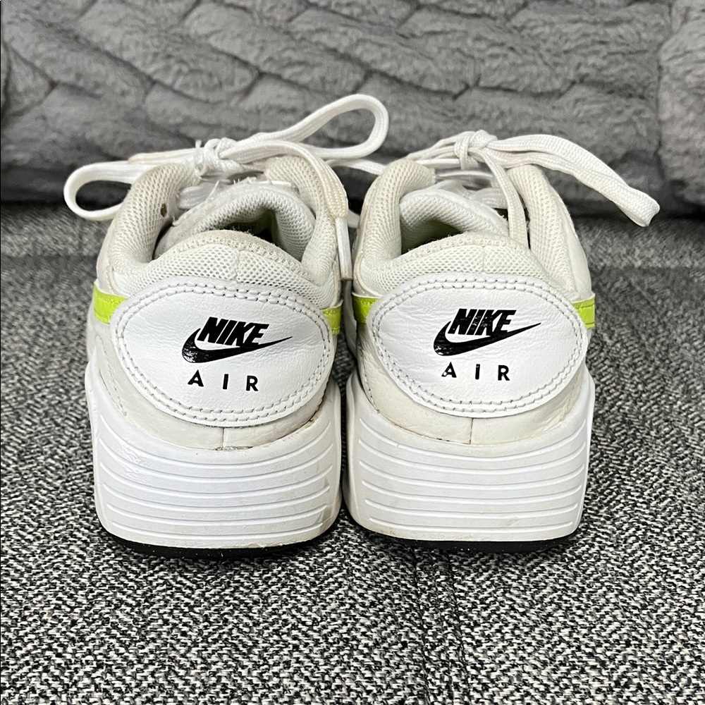 5Y Nike White and Neon Yellow Sneakers - Picture 4 of 6